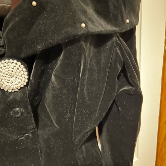 Watters and Watters vintage cotton velvet top. - Picture 6 of 10